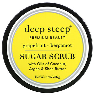 Deep Steep, Sugar Scrub, Grapefruit - Bergamot, 8 oz (226 g)