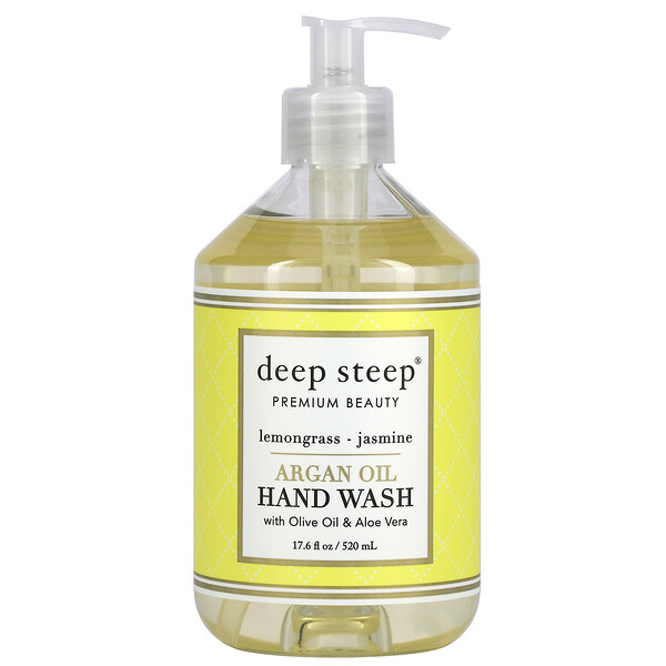 Argan Oil Hand Wash, Lemongrass-Jasmine, 17.6 fl oz (520 ml)