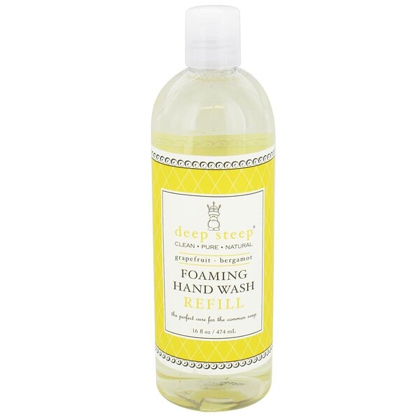 Deep Steep‏, Foaming Hand Wash Refill, Grapefruit - Bergamot, 16 fl oz (474 ml)