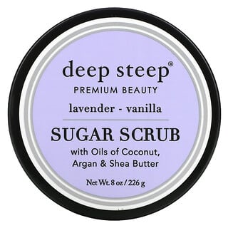 Deep Steep,  Сахарный скраб, Лаванда - ваниль, 8 унц. (226 г)