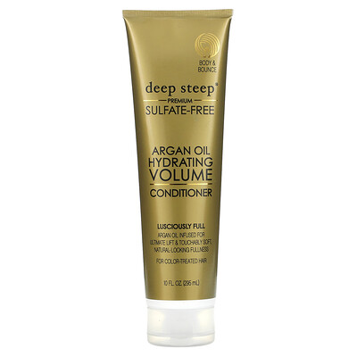 

Deep Steep, Argan Oil, Hydrating Volume Conditioner, Lusciously Full, 10 fl oz (295 ml)