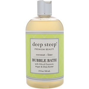 Deep Steep, Bubble Bath, Coconut Lime, 17 fl oz (503 ml)