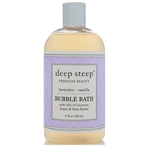 Deep Steep, Bubble Bath, Lavender Vanilla, 17 fl oz (503 ml)