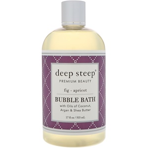Deep Steep, Bubble Bath, Fig - Apricot, 17 fl oz (503 ml)