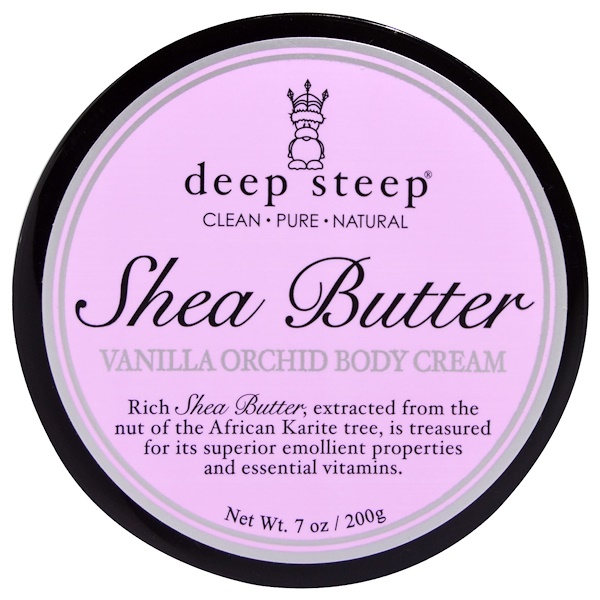 Deep Steep, 시어버터 바닐라 오키드 바디 크림, 7oz(200g) - iHerb.com Deep Steep, 시어버터 바닐라 오키드 바디 크림, 7oz(200g)... 