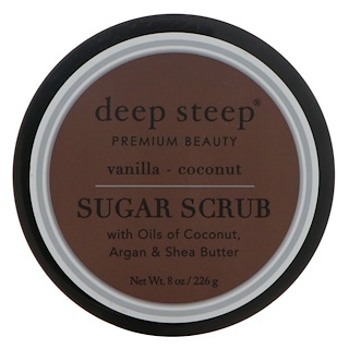 Deep Steep, Sugar Scrub, Vanilla - Coconut, 8 oz (226 g)