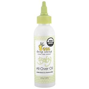 Отзывы о Дип Стип, Organic Baby All-Over Oil, Calendula & Chamomile, 4 fl oz (118 ml)