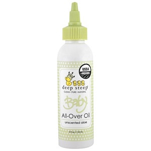Отзывы о Дип Стип, Organic Baby All-Over Oil, Unscented Aloe, 4 fl oz (118 ml)