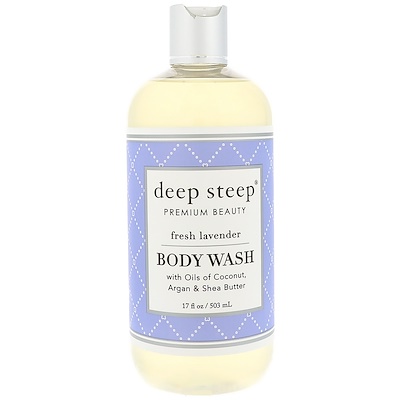 Deep Steep Body Wash, Fresh Lavender, 17 fl oz (503 ml)