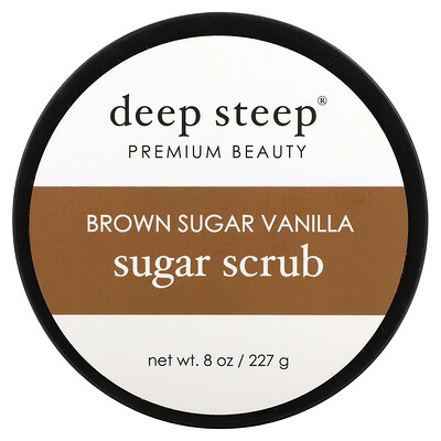Deep Steep Sugar Scrub, коричневый сахар и ваниль, 227 г (8 унций)