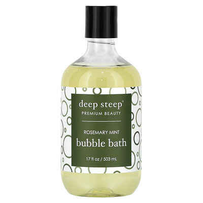 

Deep Steep, Bubble Bath, Rosemary Mint, 17 fl oz (503 ml)