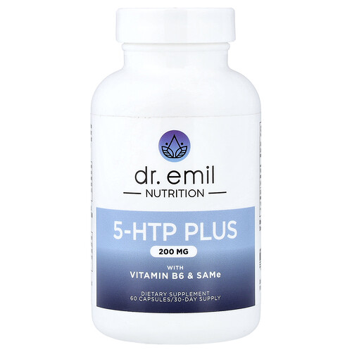 Dr. Emil Nutrition, 5-HTP Plus mit Vitamin B6 und SAMe, 60 Kapseln