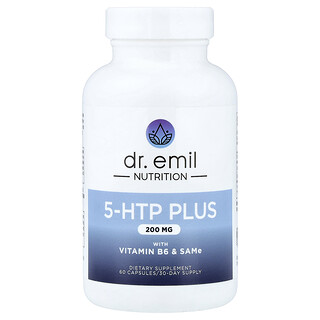 Dr. Emil Nutrition (ドクターエミルニュートリション), ビタミンB6＆SAMe配合5-HTP（5-ヒドロキシトリプトファン）プラス、60粒