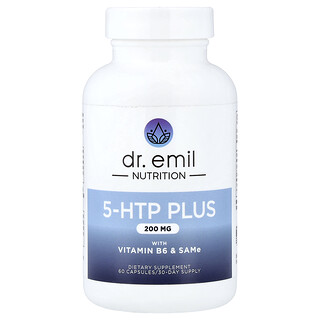 Dr. Emil Nutrition, 5-HTP Plus with Vitamin B6 & SAMe, 60 Capsules