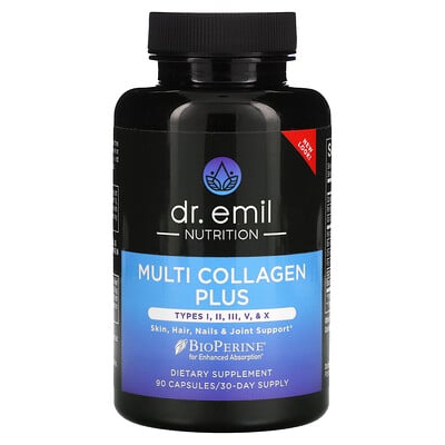 

Dr. Emil Nutrition Multi Collagen Plus типы I II III V и X 90 капсул