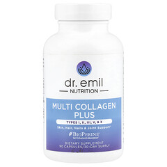 Multi Collagen Plus, колаген типів I, II, III, V і X, 90 капсул