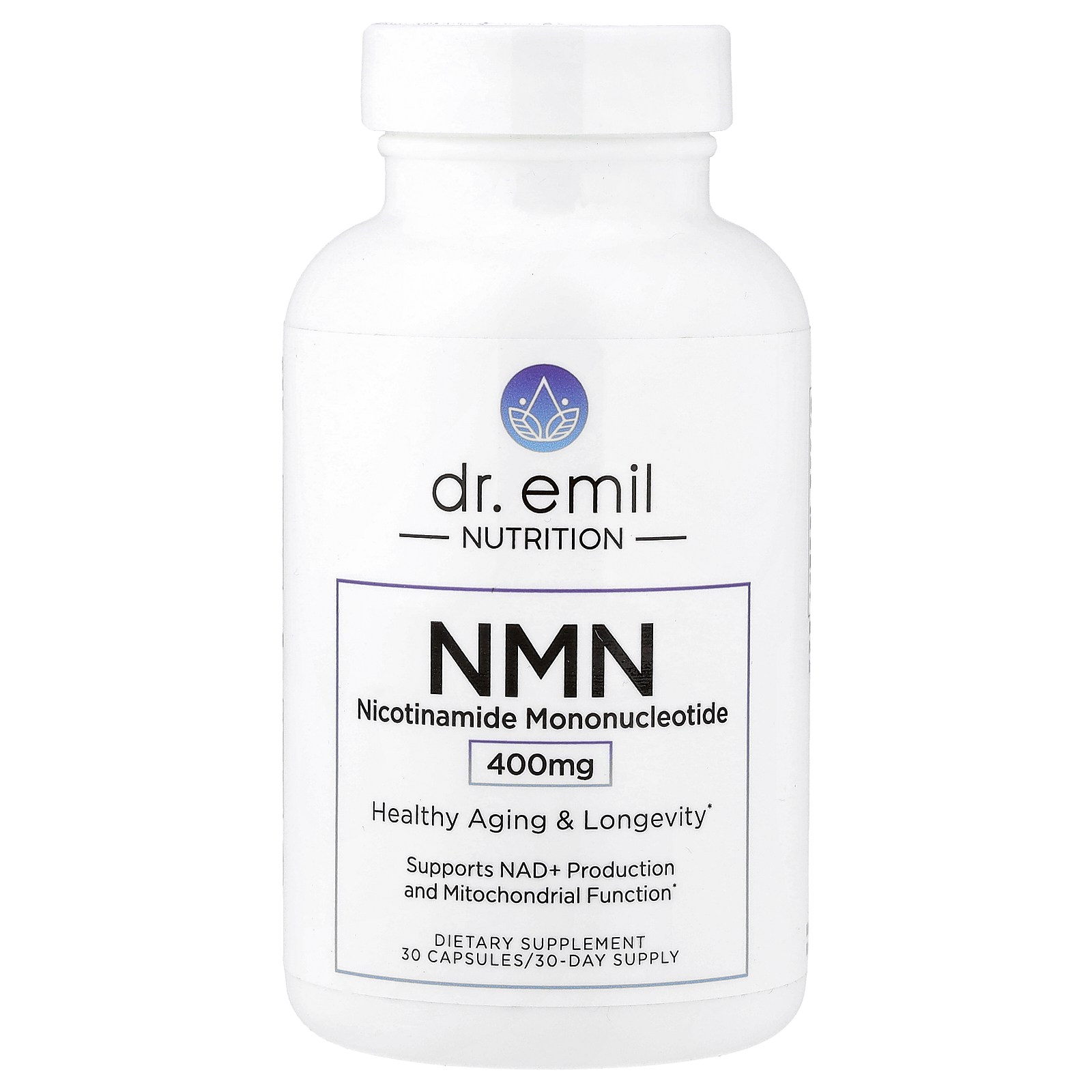 Dr. Emil Nutrition (닥터 에밀 뉴트리션), NMN, 400mg, 캡슐 30정
