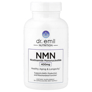 Dr. Emil Nutrition, NMN, 400 мг, 30 капсул