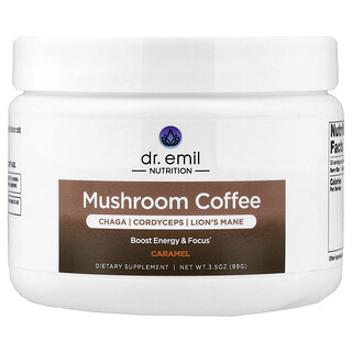 Dr. Emil Nutrition, Mushroom Coffee, Caramel, 3.5 oz (99 g)