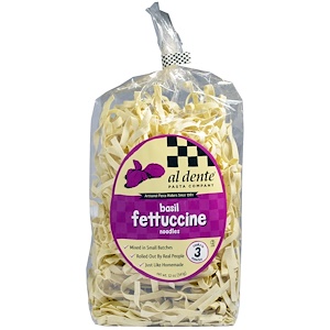 Аль Денте Паста, Basil Fettuccine Noodles, 12 oz (341 g) отзывы