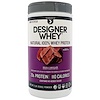 Designer Protein, Designer Whey, натуральный 100%-ный сывороточный белок, двойной шоколад, 908 г (2 фунта)