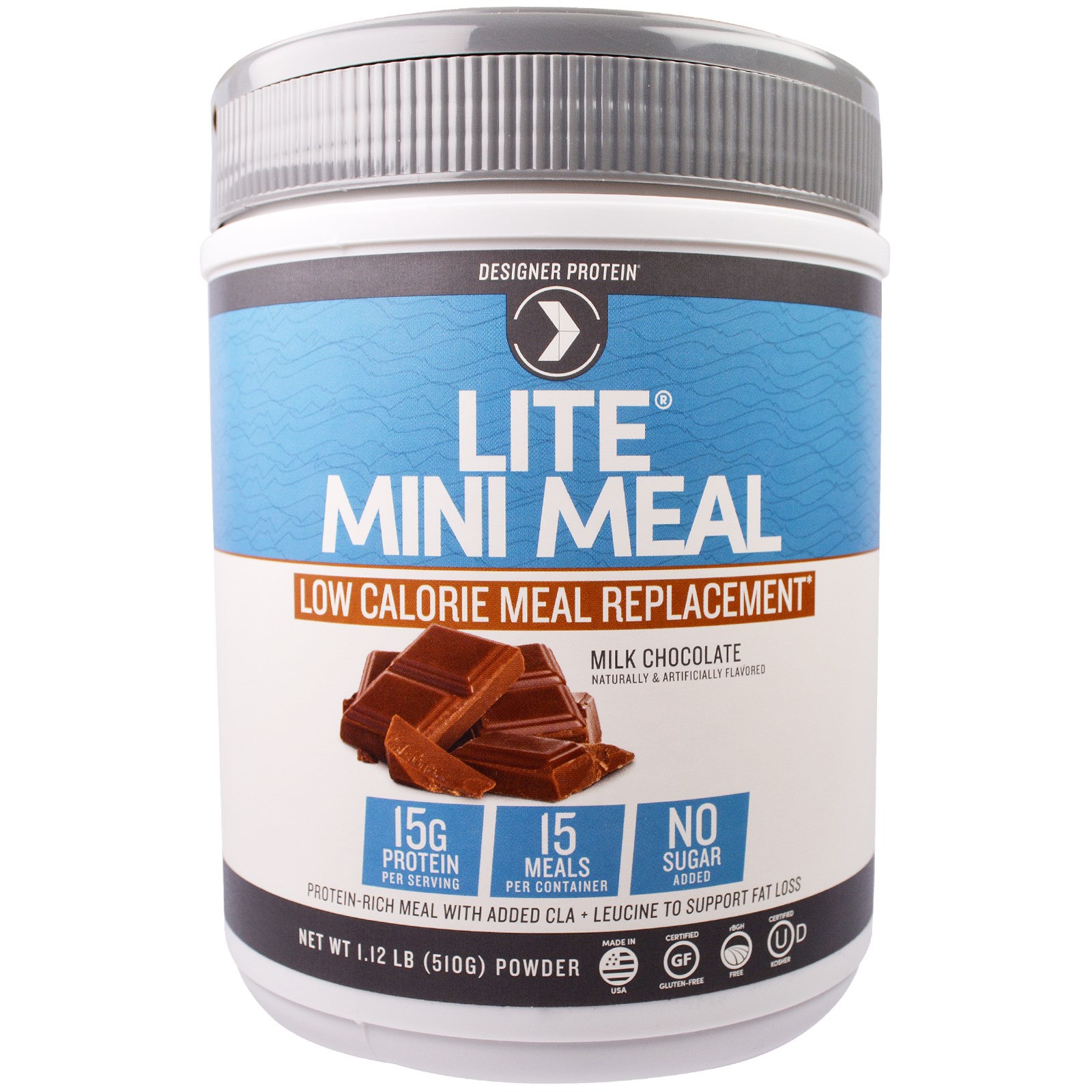 Designer Protein, Lite, Mini Meal Low Calorie Meal Replacement Powder