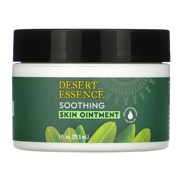Desert Essence, Мазь для кожи с маслом чайного дерева, 1 жидкая унция (29.5 мл)