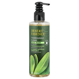 Desert Essence, Jabón líquido facial para limpieza profunda, Para piel grasa, 250 ml (8,5 oz. líq.)