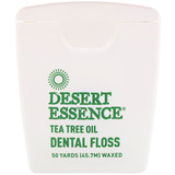 Desert Essence, Зубная нить с маслом чайного дерева, вощеная, 45,7 м отзывы