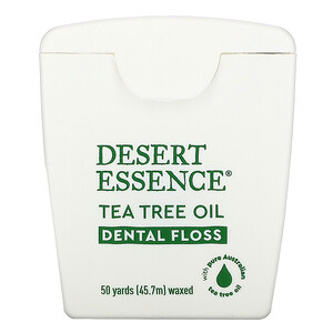 Отзывы о Дезерт Эссенс, Tea Tree Oil Dental Floss, Waxed, 50 Yds (45.7 m)