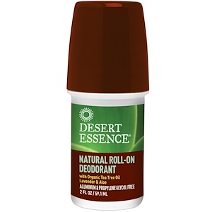 Купить Desert Essence, Натуральный Шариковый Дезодорант 2 унции (60 мл)  на IHerb