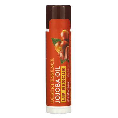 Desert Essence Lip Rescue, увлажняющий бальзам для губ с маслом жожоба, 4,25 г