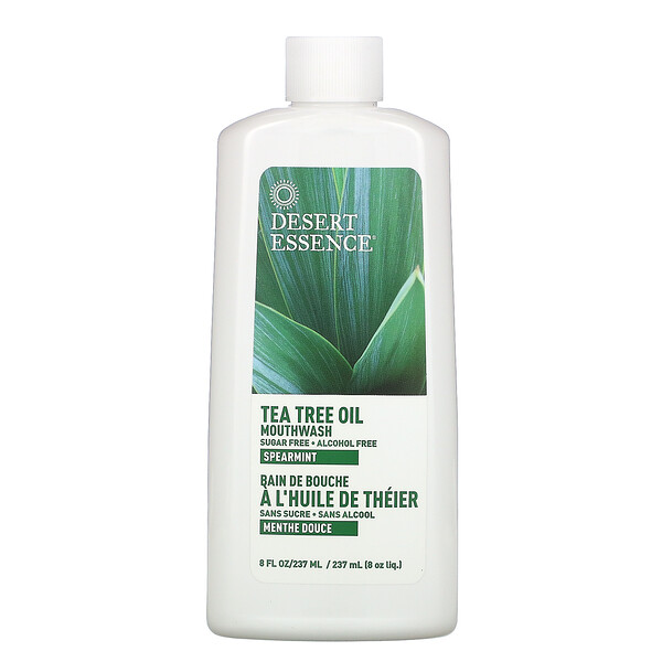 Desert Essence‏, Tea Tree Mouthwash, Spearmint , 8 fl oz (236 ml)