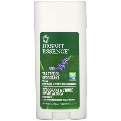 Купить Desert Essence Дезодорант, Масло чайного дерева, 2, 5 унц. (70 мл)