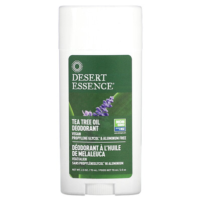 

Desert Essence, Deodorant, Tea Tree Oil, 2.5 oz (70 ml)