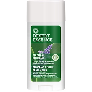 Desert Essence, Дезодорант из масла чайного дерева с лавандовым маслом, 2,5 унции (70 мл)