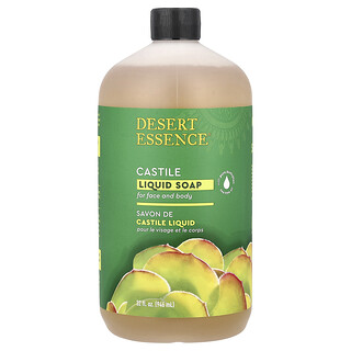 Desert Essence, săpun lichid de Castilia, pentru față și corp, 946 ml;