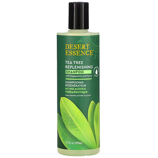 Desert Essence, Tea Tree Replenishing Shampoo、12.9液量オンス (382 ml)