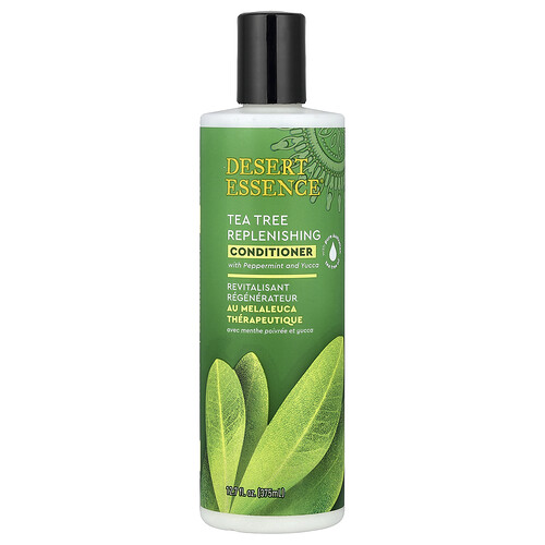 Desert Essence, Tea Tree Replenishing Conditioner With Peppermint and Yucca, regenerierender Conditioner mit Pfefferminze und Yucca, 375 ml (12,7 fl. oz.)