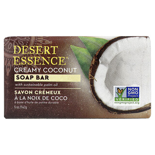 Desert Essence, Soap Bar, Creamy Coconut, 5 oz (142 g)