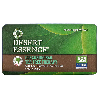 Desert Essence очищающее мыло с маслом чайного дерева 142 г (5 унций)