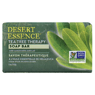 Desert Essence, Мыло для терапии с чайным деревом, 142 г (5 унций)
