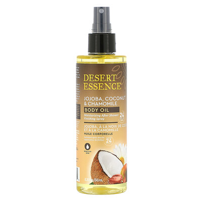Desert Essence Jojoba, Coconut & Chamomile Body Oil Spray, 8.28 fl oz (245 ml)  - Купить
