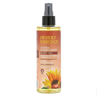 Desert Essence Jojoba & Sunflower Body Oil Spray, 8.28 fl oz (245 ml)