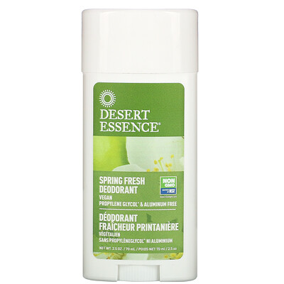 Desert Essence Дезодорант, запах весенней свежести 2.5 унции (70 мл)