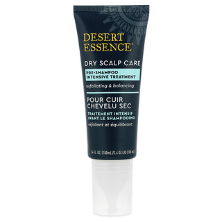 Desert Essence, Cuidado del cuero cabelludo seco, Tratamiento intensivo previo al champú, 100 ml (3,4 oz. líq.)