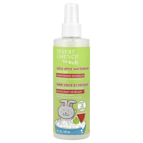 Desert Essence, Démêlant après-shampooing pour enfants, Pomme verte et pastèque, 237 ml