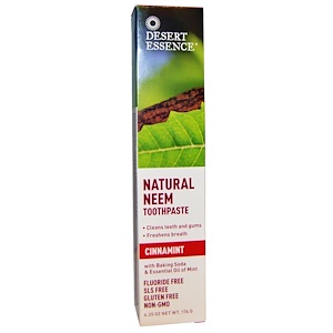 Desert Essence, Натуральная зубная паста с нимом, Cinnamint, 6,25 унции (176 г)