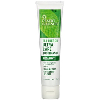Desert Essence, Tea Tree Oil Ultra Care Toothpaste, Mega Mint, 6.25 oz (176 g)