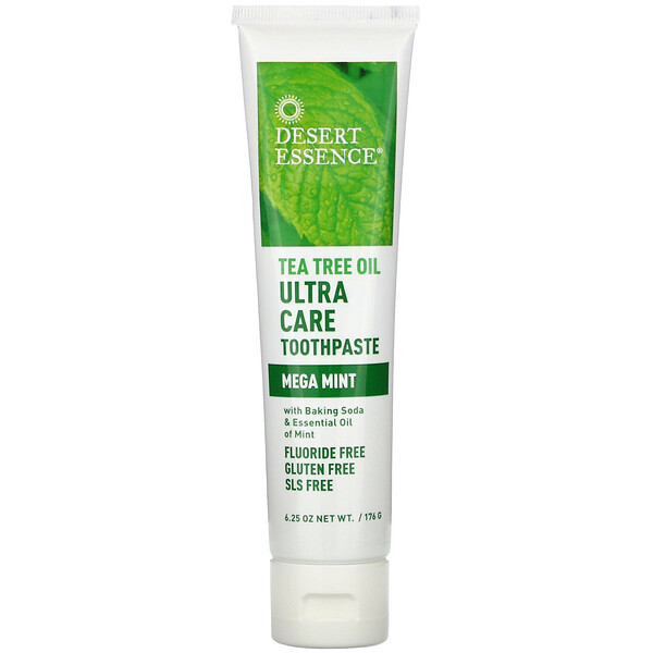 Desert Essence, Tea Tree Oil Ultra Care Toothpaste, Mega Mint, 6.25 oz